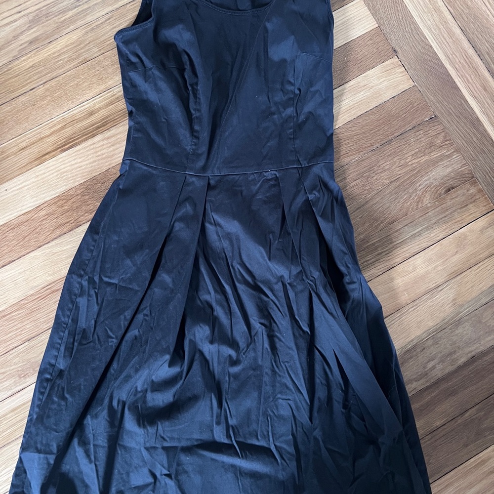 Prada Black Sleeveless Fit-and-Flare Dress